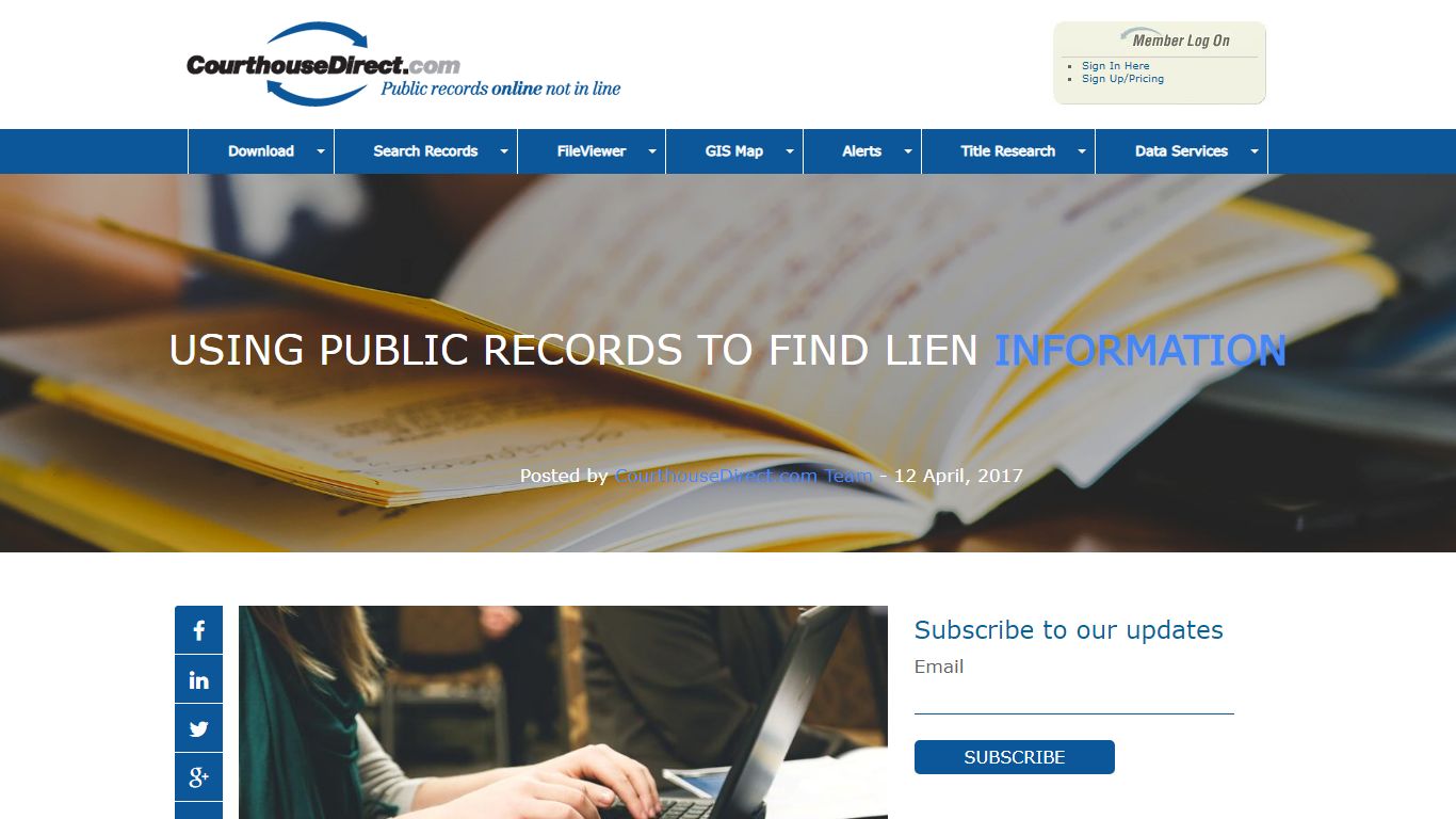 Using Public Records to Find Lien Information - CourthouseDirect.com